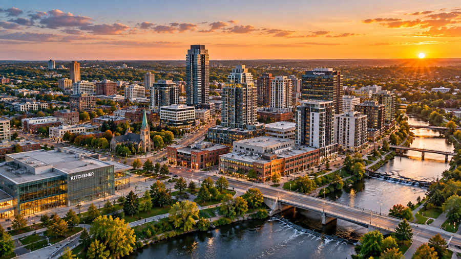 Aerial view Kitchener
