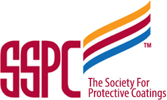 SSPC logo with bold maroon 'SSPC' text and orange, red, and blue swoosh, and the caption 'The Society For Protective Coatings'.] ,